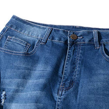 Load image into Gallery viewer, vanberfia Women's Casual Distressed Ripped Denim Short Skirt (JS20186002, L)
