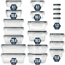 Load image into Gallery viewer, Fullstar 50PCS Food storage Containers with Lids, Plastic Leak-Proof BPA-Free Tupperware for Kitchen Organization, Meal Prep, Lunch Containers (Includes Labels &amp; Pen)
