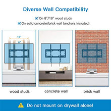 Load image into Gallery viewer, Tilt TV Wall Mount Bracket Low Profile for Most 26-55 Inch LED LCD OLED Plasma Flat Curved Screen TVs, 8 Degrees Tilting for Anti-Glaring, Max VESA 400x400mm and Holds up to 99lbs by Pipishell
