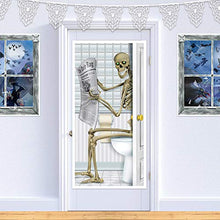 Load image into Gallery viewer, Skeleton Restroom Door Cover Party Accessory (1 count) (1/Pkg)
