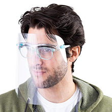 Load image into Gallery viewer, ArtToFrames Protective Face Shield 3 Pack, Made in The USA, Fully Transparent Face and Eye Protection from Droplets and Saliva with Reusable Glasses and Replaceable Shield, Anti-Fog
