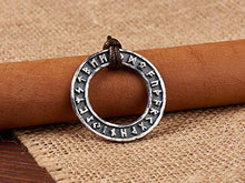 Load image into Gallery viewer, 925 Sterling Silver Norse Viking rune necklace Pendant Amulet Talisman Handcrafted
