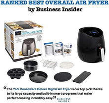 Load image into Gallery viewer, Yedi Total Package Air Fryer XL, 5.8 Quart, Deluxe Accessory Kit, Recipes, Black
