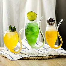 Load image into Gallery viewer, Wine Whiskey Glass Heat Resistant Glass Sucking Juice Milk Cup Tea Wine Cup (A)
