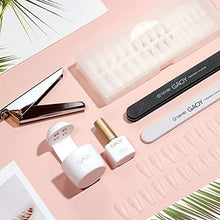 Load image into Gallery viewer, GAOY Nail Tips and Glue Gel Nail Kit, Gel Extension Acrylic Nail Set with UV Light, 300Pcs Press On Matte Coffin Nails and Tools
