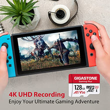 Load image into Gallery viewer, [Gigastone] Micro SD Card 128GB 5-Pack, Gaming Plus, MicroSDHC Memory Card for Nintendo-Switch, Wyze Cam, Roku, Full HD Video Recording, UHS-I U1 A1 Class 10, up to 100MB/s, with MicroSD to SD Adapter
