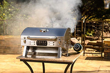 Load image into Gallery viewer, Masterbuilt SH19030819 Propane Tabletop Grill, 1 Burner, Stainless Steel
