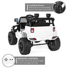Load image into Gallery viewer, Best Choice Products 12V Kids Ride On Truck Car w/Parent Remote Control, Spring Suspension, LED Lights, AUX Port - White
