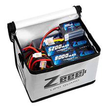Load image into Gallery viewer, Zeee Lipo Safe Bag Fireproof Explosionproof Bag Large Capacity Lipo Battery Storage Guard Safe Pouch for Charge &amp; Storage(8.46 x 6.5 x 5.71 in )
