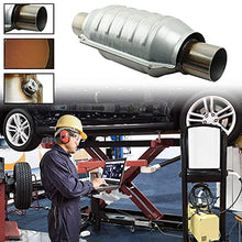Load image into Gallery viewer, MAYASAF 2" Inlet/Outlet Universal Catalytic Converter, with O2 Port &amp; Heat Shield (EPA Compliant)
