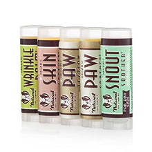 Load image into Gallery viewer, Natural Dog Company Powerhouse Travel Set - 5 Ct. TRIAL Sticks - Organic, All-Natural Healing Balms - Heals Cracked Paw Pads, Skin Fold Dermatitis &amp; Dry Nose
