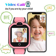 Load image into Gallery viewer, 4G GPS Kids Smartwatch Phone - Boys Girls Waterproof Watch with GPS Locator 2 Way Call Camera Voice &amp; Video Chat SOS Alarm Pedometer WiFi Wrist Watch Birthday Back to School Gifts for Students,4G Pink

