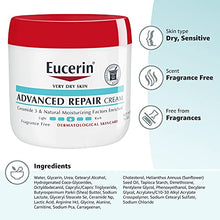 Load image into Gallery viewer, Eucerin Advanced Repair Cream, Body Moisturizer for Very Dry Skin, Body Cream with Ceramide 3 &amp; Natural Moisturizing Factors, Fragrance Free, 16 Ounce Jar
