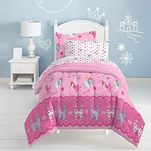 Load image into Gallery viewer, Dream Factory Magical Princess Ultra Soft Microfiber Girls Comforter Set, Pink, Twin
