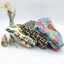 Load image into Gallery viewer, Small Animal Hanging Hammock Pet Swinging Bed 3 Tier Sleep Nap Sack Cage Accessories Kit Set Tunnel Ferret Rat Cave Sugar Glider Hideouts Warm Bedding for Squirrel Guinea Pig (Bluecat Pattern)
