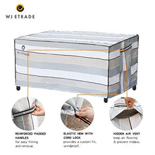 Load image into Gallery viewer, WJ eTrade Patio Furniture Covers, Waterproof UV Resistant for Medium Rectangular Outdoor Table Chairs Dining Set, 112x74x32inch, Striped
