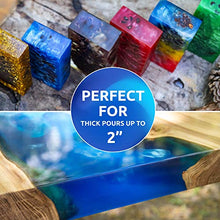 Load image into Gallery viewer, Upstart Epoxy 2" Deep Pour Epoxy Resin Kit DIY - Made In USA - Super Ultra Crystal Clear 2 Part Formulation - Perfect Casting Resin for River Table, Countertop, Tabletop, Art, Jewelry - 1.5 Gallon Kit
