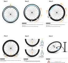 Load image into Gallery viewer, CEISPOB 2 Pack Bike Inner Tube with 4 Tire Levers 22/24/26 inch, Bicycle Tube Replacement for 32mm Schrader Valve Road MTB Bike Inner Tubes Durable Butyl Rubber Bike Tires (26" x 1.75" - 2.125")

