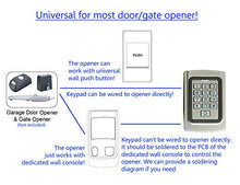 Load image into Gallery viewer, Supreform IP68 Waterproof Universal 12V 24VDC Metal Case Digital Wired Keypad for Garage Door, Gate Opener and Access Control Systems, Code or ID Card Access
