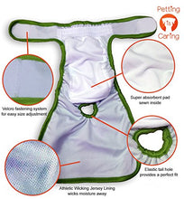 Load image into Gallery viewer, PETTING IS CARING Dog Washable Diapers &amp; Reusable Female Dog Diapers Materials Durable Machine Washable Simple Solution for Pets Incontinence Long Travels Pants - 3 Pack Set Size (M)
