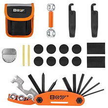 Load image into Gallery viewer, XCH Robots Bike Multitool with Tire Patch Kit - 16 in 1 Bicycle Repair kit Mechanic Emergency Repair Tool, Portable, Complete Basic Mountian Compact Professional Accessory Kits (Small)
