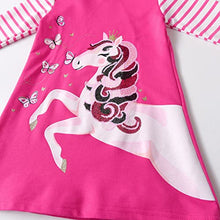 Load image into Gallery viewer, VIKITA Toddler Girls Dresses Winter Longsleeve Hooded Dress Cotton Casual Dresses,LH4303 5T
