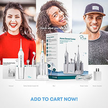 Load image into Gallery viewer, AquaSonic Home Dental Center Ultra Sonic Rechargeable Electric Toothbrush &amp; Smart Water Flosser - Complete Family Oral Care System - 10 Attachments and Tips Included - Various Modes &amp; Timers
