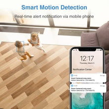 Load image into Gallery viewer, Indoor Security Camera, 1080P HD 2.4GHz WiFi Plug-in Smart Camera for Home Security, Baby/Dog/Pet/Nanny Camera Monitor with Motion Detection Night Vision Two-Way Audio, Compatible with Alexa, 2-Pack
