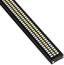 Load image into Gallery viewer, OPL5 Triple Tailgate Light Bar 48 inch Waterproof Plug-and-Play Aluminum Frame No Drill Install Amber Turn Signal, Red Brake/Running, White Reverse Lights for Pickup Truck(48" Yellow Turn Signals)

