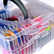 Load image into Gallery viewer, 188 Embroidery Floss Set Including Cross Stitch Threads Friendship Bracelet String with 2-Tier Transparent Box, Floss Bobbins and Cross Stitch Kits
