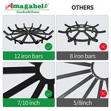 Load image into Gallery viewer, Amagabeli 24in Fire Grate Log Grate Wrought Iron Fire Pit Round Spider Wagon Wheel Firewood Grates Heavy Duty 0.7in Bar Fireplace Stove Burning Rack Holder 4Legs Black Chimney Hearth Kindling Stacking
