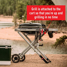 Load image into Gallery viewer, The Weber Traveler Portable Gas Grill, Black
