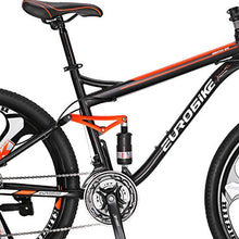 Load image into Gallery viewer, Full Suspension Mountain Bike 21 Speed Bicycle 27.5 inches Mens MTB Disc Brakes Orange (3 Spoke mag Wheels)
