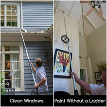 Load image into Gallery viewer, DocaPole 36 ft Reach 7-30 Foot Multi-Purpose Telescoping Pole for use as Light Bulb Changer, Paint Roller, Gutter Cleaning Tools, and Hanging Lights

