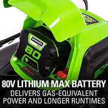 Load image into Gallery viewer, Greenworks Pro 80V 21-Inch Brushless Self-Propelled Lawn Mower 4.0Ah Battery and Charger Included, MO80L410

