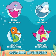 Load image into Gallery viewer, AquaSonic Kids' Water Flosser for Ages 6+ | Standard Nozzle, Orthodontic Nozzle &amp; Waterproof Stickers | 4 Flossing Modes | Aquarium Adventures Theme
