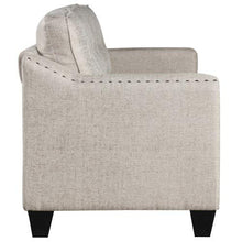 Load image into Gallery viewer, 3 Piece Sectional Sofa Set Couch Sets for Living Room with Sofa Loveseat Armchair, Living Room Furniture Sofa Set with nailhead 3 Seats Loveseat Single Chair Sectional Set 3PCS Living Room Set (Beige)
