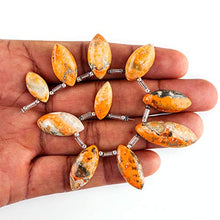 Load image into Gallery viewer, Natural Bumble Bee Stone, Jasper Crystals Gemstones DIY Jewelry Making Project Supply, Energy Chakra Healing Crystals, Tear Mini Mala Strand, Mother's Day Special
