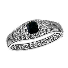 Load image into Gallery viewer, Effy 925 Sterling Silver Onyx Bangle, 3.75 TCW IGS0H136XX
