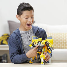Load image into Gallery viewer, Transformers: Bumblebee Movie Toys, Power Charge Bumblebee Action Figure - Spinning Core, Lights and Sounds - Toys for Kids 6 and Up, 10.5-inch
