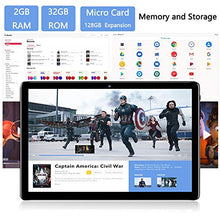 Load image into Gallery viewer, 10.1 inch Tablet, Octa-Core Processor, Android 9.0 Pie, 32GB Storage, ZONKO 1200x1920 IPS HD Display Best for Watch Movie and Photo, 2.4GHZ-5GHZ WiFi, Black
