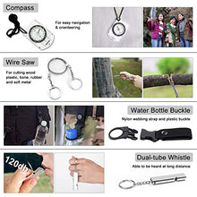 Load image into Gallery viewer, Napasa Emergency Survival Kit 54 in 1 Outdoor Survival Gear Tool and First Aid Kit, Survival Bracelet, Emergency Blanket, Compass, Multi-Purpose EDC Outdoor Gear for Camping Hiking Climbing
