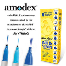 Load image into Gallery viewer, Amodex Ink and Stain Remover – Cleans Marker, Ink, Crayon, Pen, Makeup from Furniture, Skin, Clothing, Fabric, Leather - Liquid Solution - 4 fl oz Bottle
