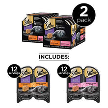 Load image into Gallery viewer, Sheba Perfect Portions Paté Wet Cat Food Tray Variety Packs , 12 (2.6 Oz Twin-Pack Trays)
