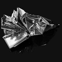 Load image into Gallery viewer, Leberna Emergency Blanket Survival Gear | Foil Mylar Thermal Blankets 59" x 87" inches (Pack of 10) | Big Double Sided Escape Tact Bivvy, | for NASA, Outdoors, Hiking, Space, Marathons First Aid Kit

