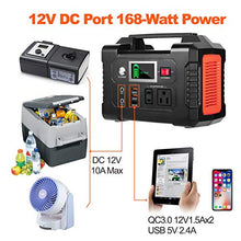 Load image into Gallery viewer, 200W Portable Power Station, FlashFish 40800mAh Solar Generator with 110V AC Outlet/2 DC Ports/3 USB Ports, Backup Battery Pack Power Supply for CPAP Outdoor Advanture Load Trip Camping Emergency.
