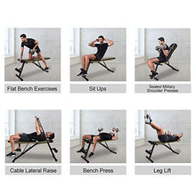 Load image into Gallery viewer, figolo Workout Bench, Adjustable Weight Bench with Wider Backrest/Seat for Full Body Workout Home Gym Strength Training Press bench with Easy Folding [2020 New Version]
