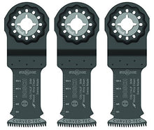 Load image into Gallery viewer, BOSCH Starlock Oscillating Tool Blades, Bi-Metal Multitool Blades for Hard Wood, Laminate and Drywall; Extra Clean Plunge Cut Saw Blades, 3-Pack, 1-1/4 Width (OSL114JF-3)
