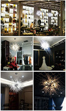 Load image into Gallery viewer, GDNS Chandeliers Firework LED Light Stainless Steel Crystal Pendant Lighting Ceiling Light Fixtures Chandeliers Lighting,Dia 23.5 inch
