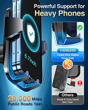 Load image into Gallery viewer, VANMASS Universal Car Phone Mount,【Patent &amp; Safety Certs】 Upgraded Handsfree Stand, Phone Holder for Car Dashboard Windshield Vent, Compatible iPhone 13 12 11 Pro Max Xs XR X 8, Galaxy s20 Note 10 9
